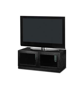 Furniture123 Athena TV Cabinet in Black Oak - FREE NEXT DAY