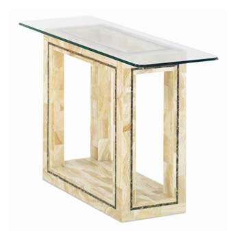 Athens Hall Table in Crystal Stone - FREE NEXT