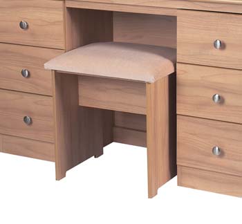 Furniture123 Bala Walnut Stool