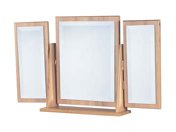 Furniture123 Bala Walnut Triple Butterfly Mirror