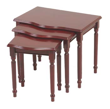 Furniture123 Bath Regency Nest of Tables in Mahogany