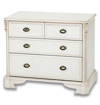 Furniture123 Beau White 4 Drawer Chest