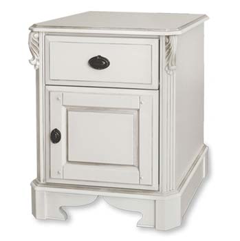 Furniture123 Beau White Bedside Cabinet