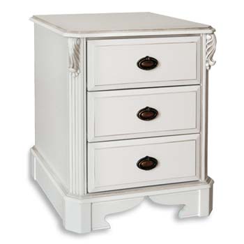 Beau White Bedside Chest