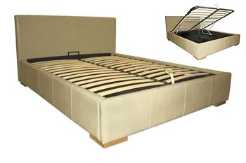 Furniture123 Body Impressions Oslo Ottoman Bed Set in Taupe