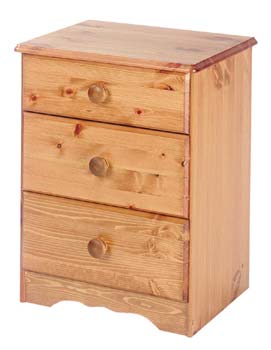 Furniture123 Braemar 3 Drawer Bedside Cabinet