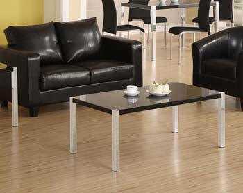 Furniture123 Charm High Gloss Coffee Table in Black