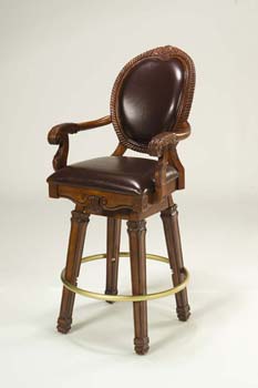 Furniture123 Chateau Leather Bar Chair