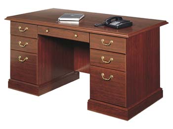 Furniture123 Cherrywood Estates Executive Desk - 10108