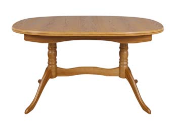 Furniture123 Chichester Twin Pedestal Extending Dining Table