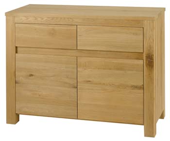 Furniture123 Conley Solid Oak 2 Drawer 2 Door Sideboard