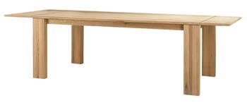 Conley Solid Oak Extending Dining Table