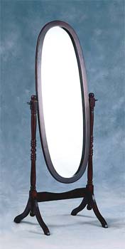 Furniture123 Contessa Cheval Mirror in Mahogany