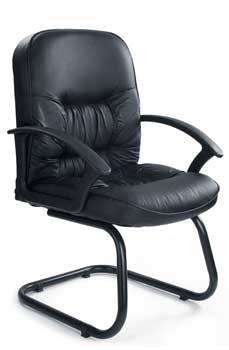 Furniture123 Contract Leather 6062 Visitor Office Chair