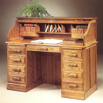 Furniture123 Country Collection Promo Roll Top Desk (KP5401)