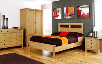 Furniture123 Danzer White Oak Bedroom Set (NO Dresser)