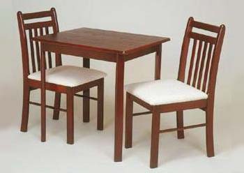 Furniture123 Dunstable Rectangular Dining Set in Mahogany