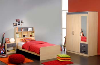 Elijah 3 Piece Bedroom Set with Wardrobe