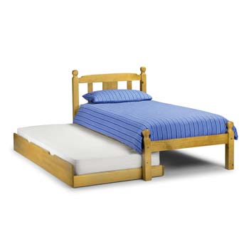 Furniture123 Ellery Solid Pine Trundle Guest Bed