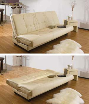 Felicity Futon in Cream - FREE NEXT DAY DELIVERY