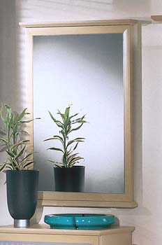 Furniture123 Flair Mirror in Maple