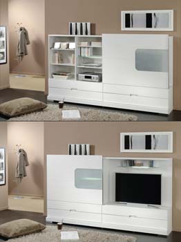Furniture123 Focus You TV Cabinet in White Lacquer