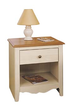 French Gardens Bedside Table in Cherry and Pine - 37424
