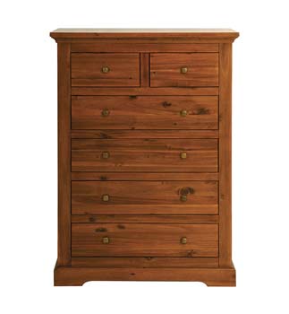 Furniture123 Georgetown Tall Wide 6 Drawer Chest