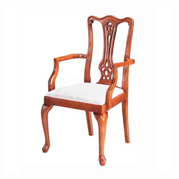 Georgian Reproduction Queen Anne Carver Chairs