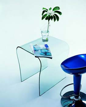 Furniture123 Giavelli 2302A Glass Lamp Table