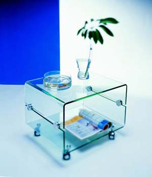 Furniture123 Giavelli 2406A Glass Lamp Table