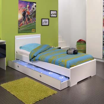 Graffiti Teens Lighted Trundle Guest Bed