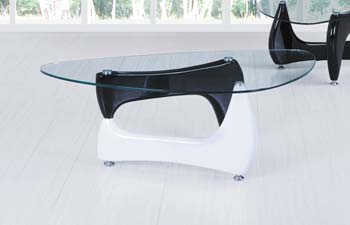 Guava Black and White Coffee Table