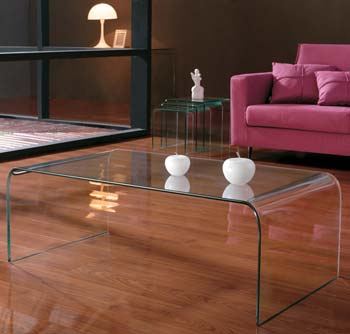 Furniture123 Gustav 01 Rectangular Glass Coffee Table - FREE
