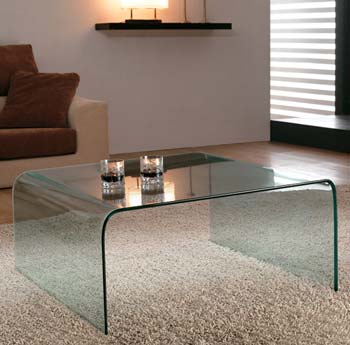 Furniture123 Gustav 01 Square Glass Coffee Table - FREE 48