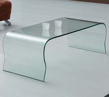 Furniture123 Gustav 02 Glass Rectangular Coffee Table - FREE