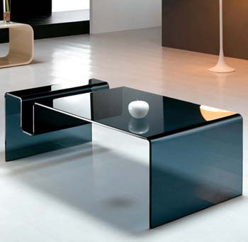 Furniture123 Gustav 26 Smoked Glass Coffee Table - FREE 48