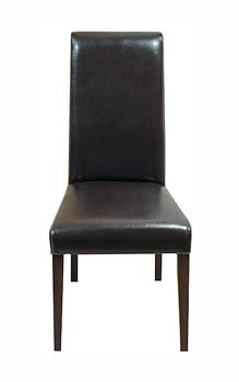 Havana Roll Back Leather Chair