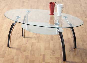 Furniture123 Helene Glass Coffee Table
