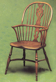 Heritage Ash Georgian Double Bow Chair