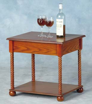Furniture123 Honey Brunswick Lamp Table