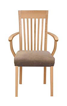 Furniture123 Horizon Slat Back Carver Chair