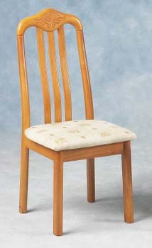Furniture123 Imperial Dining Chair in Golden Oak (Pair)