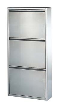 Furniture123 Industrial 3 Drawer Shoe Cabinet