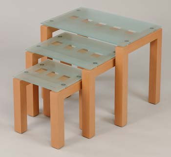 Furniture123 Kensington Nest of Tables in Beech