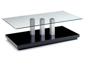 Furniture123 Kobe Glass Coffee Table - FREE NEXT DAY DELIVERY