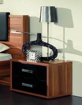 Furniture123 Lanos Bedside Chest in Black - WHILE STOCKS LAST!