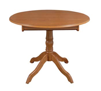 Furniture123 Leaming Single Pedestal Extending Dining Table