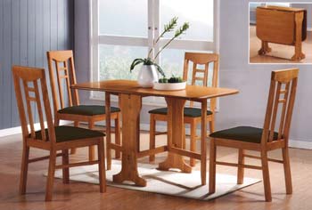 Leana Drop Leaf Dining Table - FREE NEXT DAY