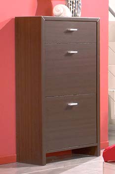 Furniture123 Life Shoe Cabinet in Walnut